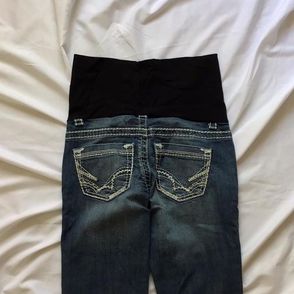 🔴𝗕𝗢𝗚𝗢🔴b-unit warehouse one size 28 maternity jeans - Picture 16 of 16